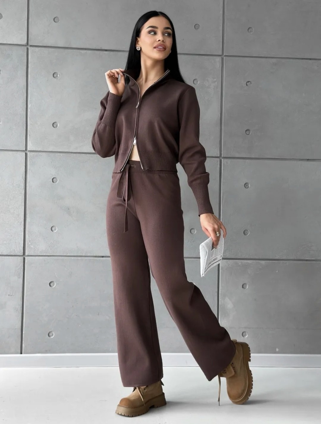 женский костюм,костюм трикотажный женский,костюм кашемировый,кардиган,свитер вязаный трикотажный с молнией c горлом