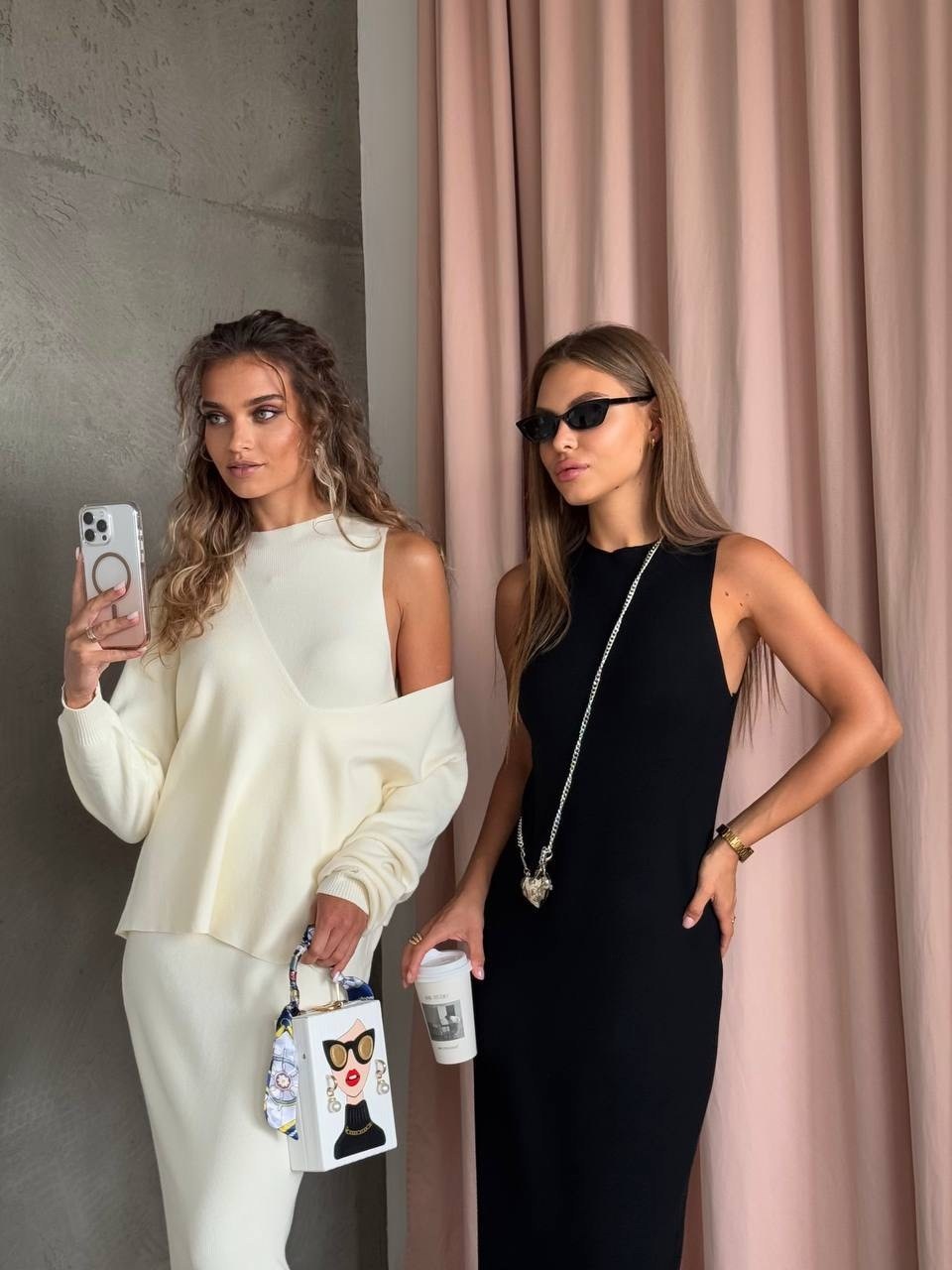 трикотажные костюмы,костюм трикотажный джемпер с юбкой миди emberens,костюм трикотажный свитер и юбка emberens цвет молочный,костюм трикотажный свитер и юбка emberens 250271181,костюм с платьем