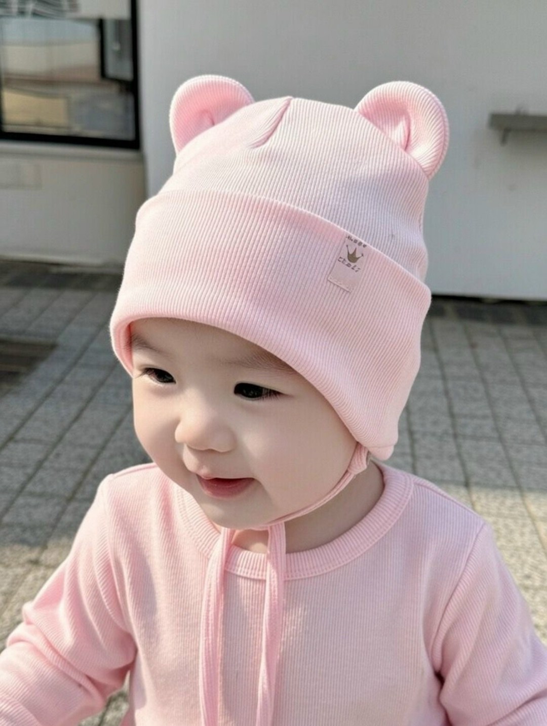 шапочка с ушками для новорожденных,детская шапочка,шапочка для малыша,шапочка для новорожденного,шапки для девочек