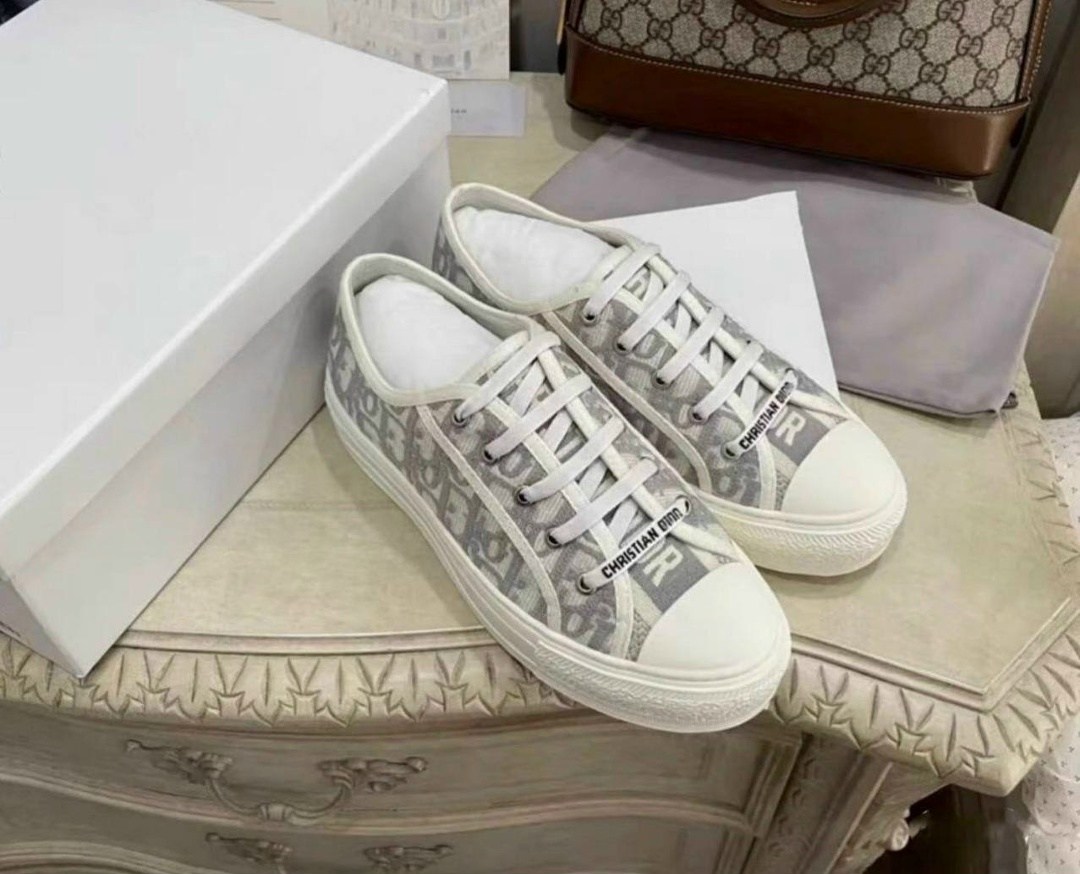 christian dior серые текстильные кеды walk'n'dior для женщин,кеды диор,dior кеды,кеды кристиан диор,кеды christian dior