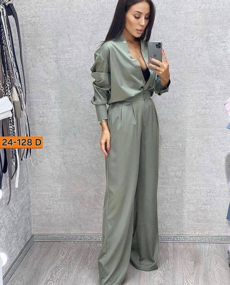 брючный костюм женский 2026,брючный костюм женский,костюм с широкими брюками палаццо,костюм с брюками,брючный костюм