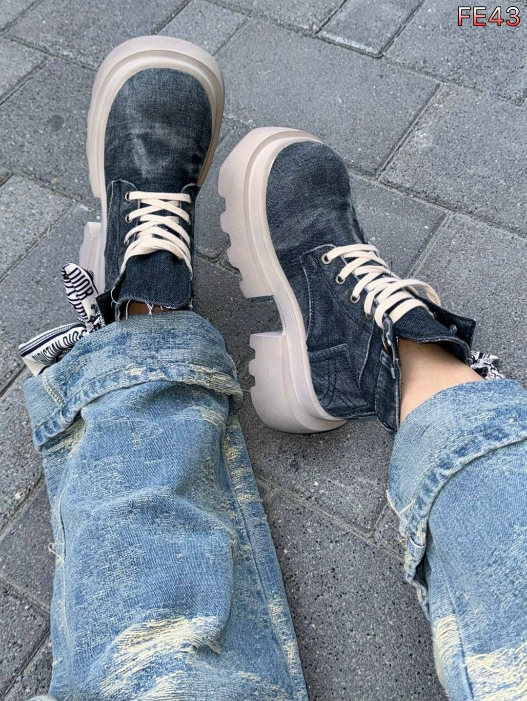 джинсовые ботинки,,женские ботинки,джинсовая ,ботинки модные