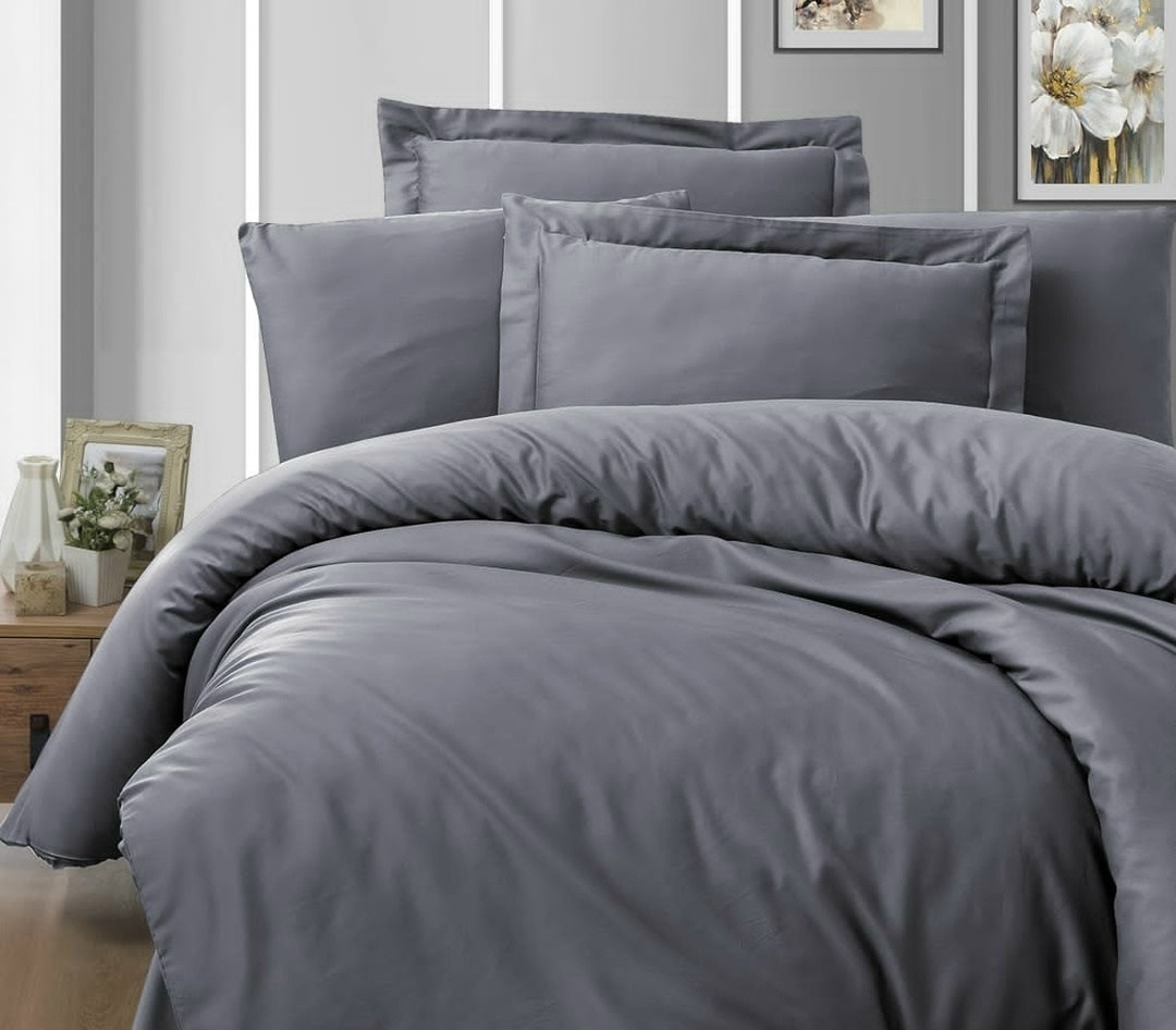 однотонное постельное белье,комплекты постельного белья,постельное белье tivolyo home casual хлопковый сатин делюкс хаки евро-макси,постельное белье из сатина,сатин люкс олива