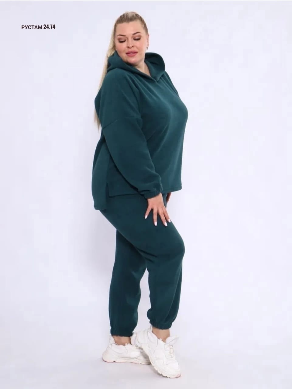 спортивные костюмы на флисе,флисовый костюм женский,костюм с начесом стиль oversize - xx - 399 - изумрудный,костюм женский,костюм с начесом стиль oversize - xxi - изумрудный