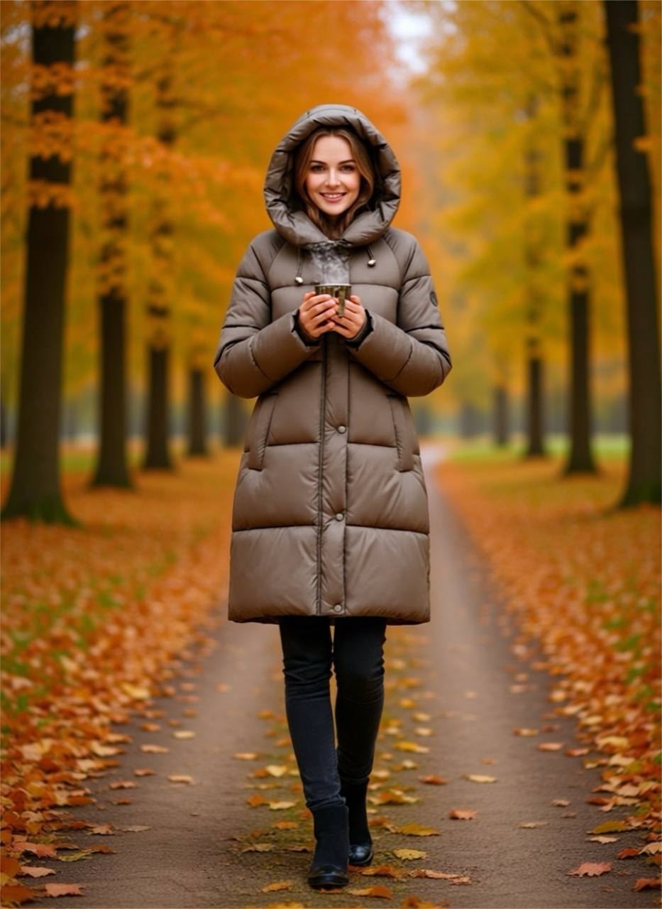 пуховики женские зимние,пуховик женский,пуховик,йотсен пуховик,коричневый пуховик