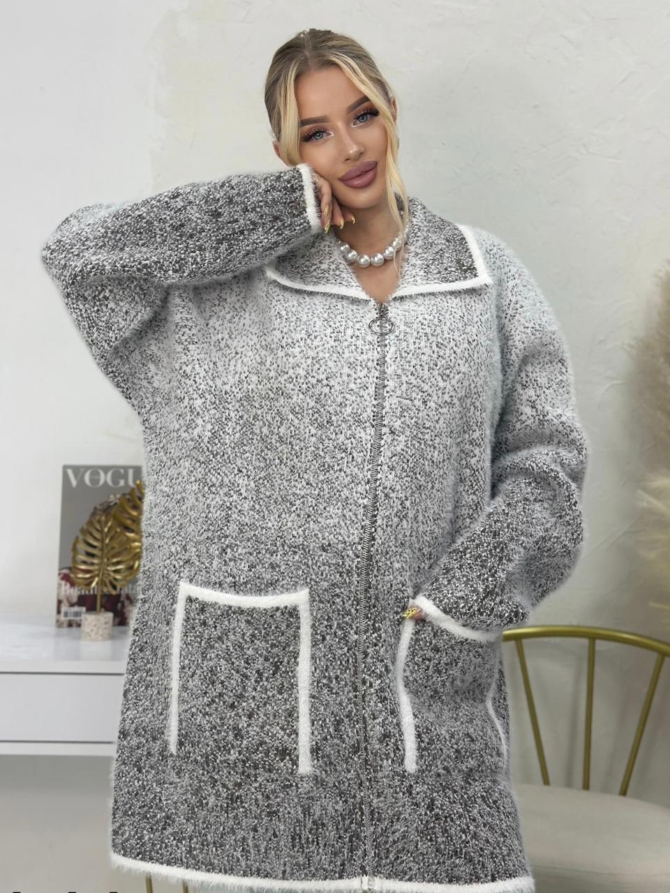 кардиган ангора,кардиган больших размеров на молнии,кардиган,кофта кардиган,кардиган стильный