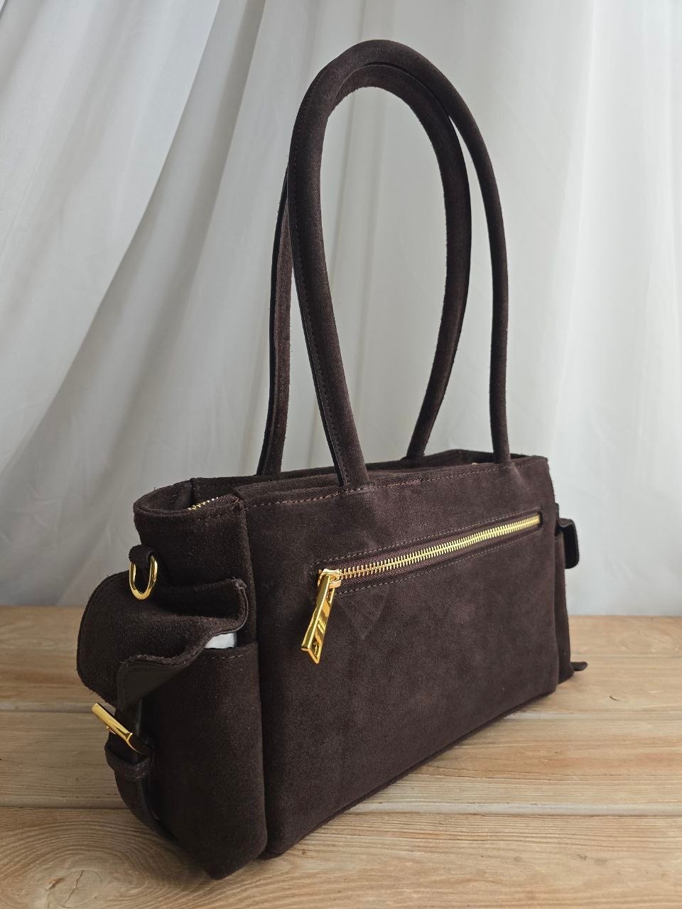 замшевая сумка prada,сумка prada,замшевая сумка,сумка женская замшевая,женская сумка из замши prada bonnie medium коричневая