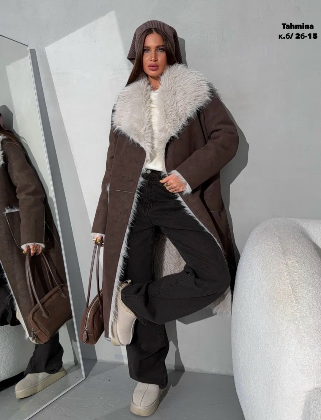 дубленка зимняя,дубленка женская,удлиненная двухстороння шуба - дублёнка,шуба дубленка,женская меховая дублёнка