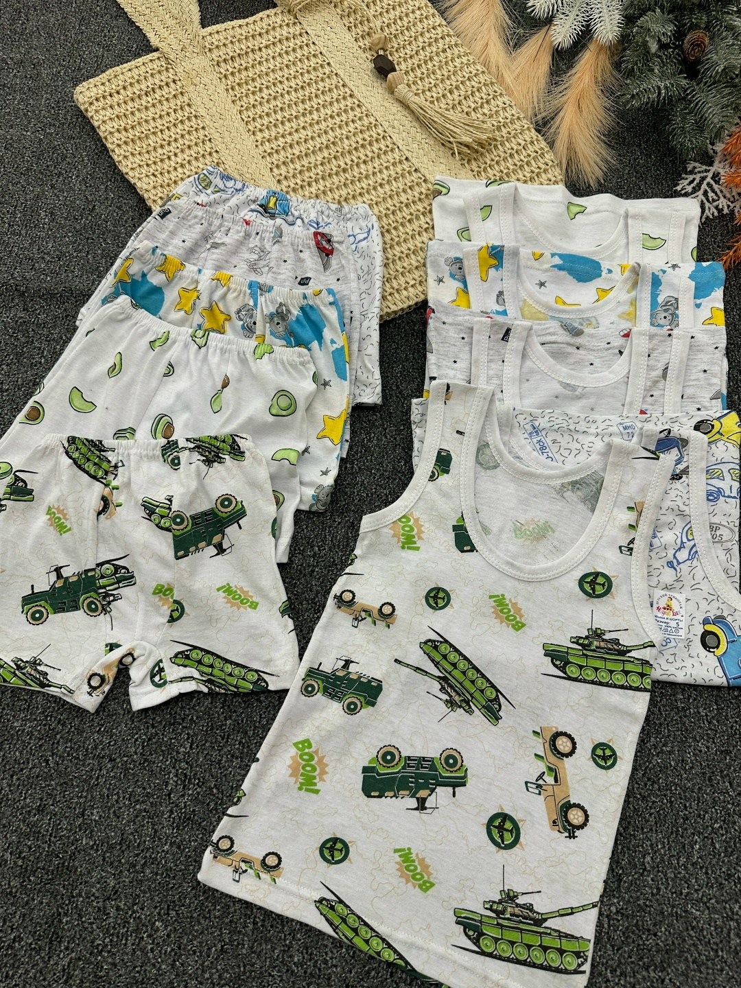 комплект нижнего белья для мальчика,детские комплекты,детский комплект белья,майка трусы комплект,