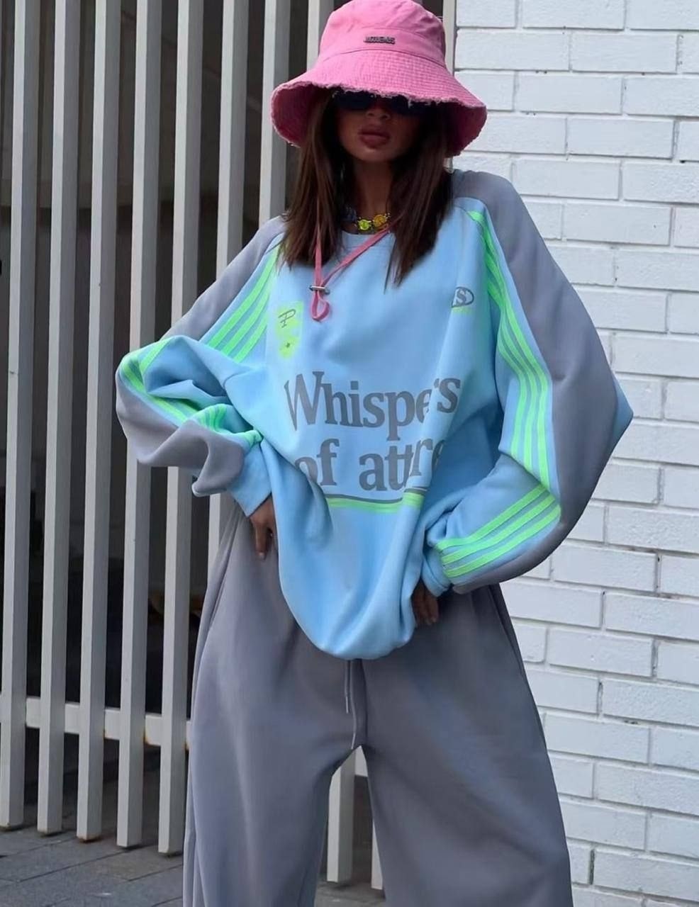 женский спортивный костюм,костюм женский,оверсайз свитшот,свитшот attire свободного кроя