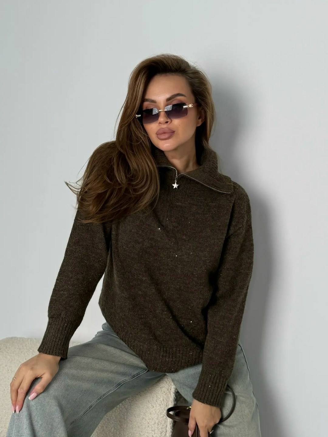 джемпер,свитер,кофта с горлом,джемпер оверсайз,женская кофта