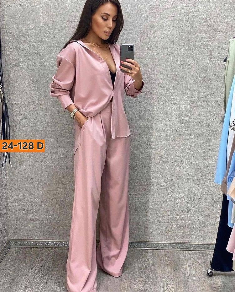 брючный костюм женский 2026,брючный костюм женский,костюм с широкими брюками палаццо,костюм с брюками,брючный костюм