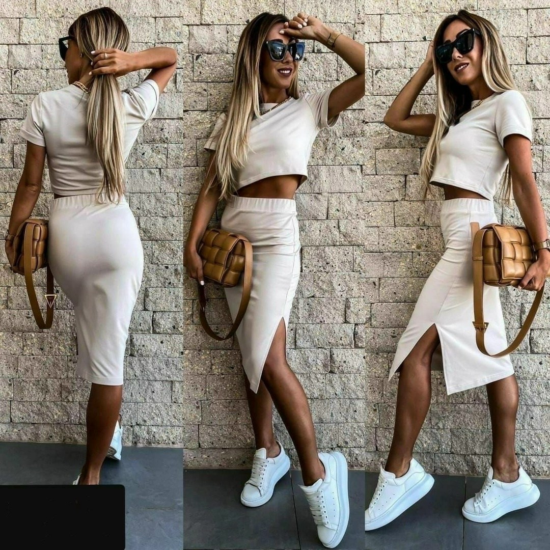 костюм с топом и юбкой,стильные костюмы,костюм с юбкой,летний костюм с юбкой,костюм с юбкой лапша