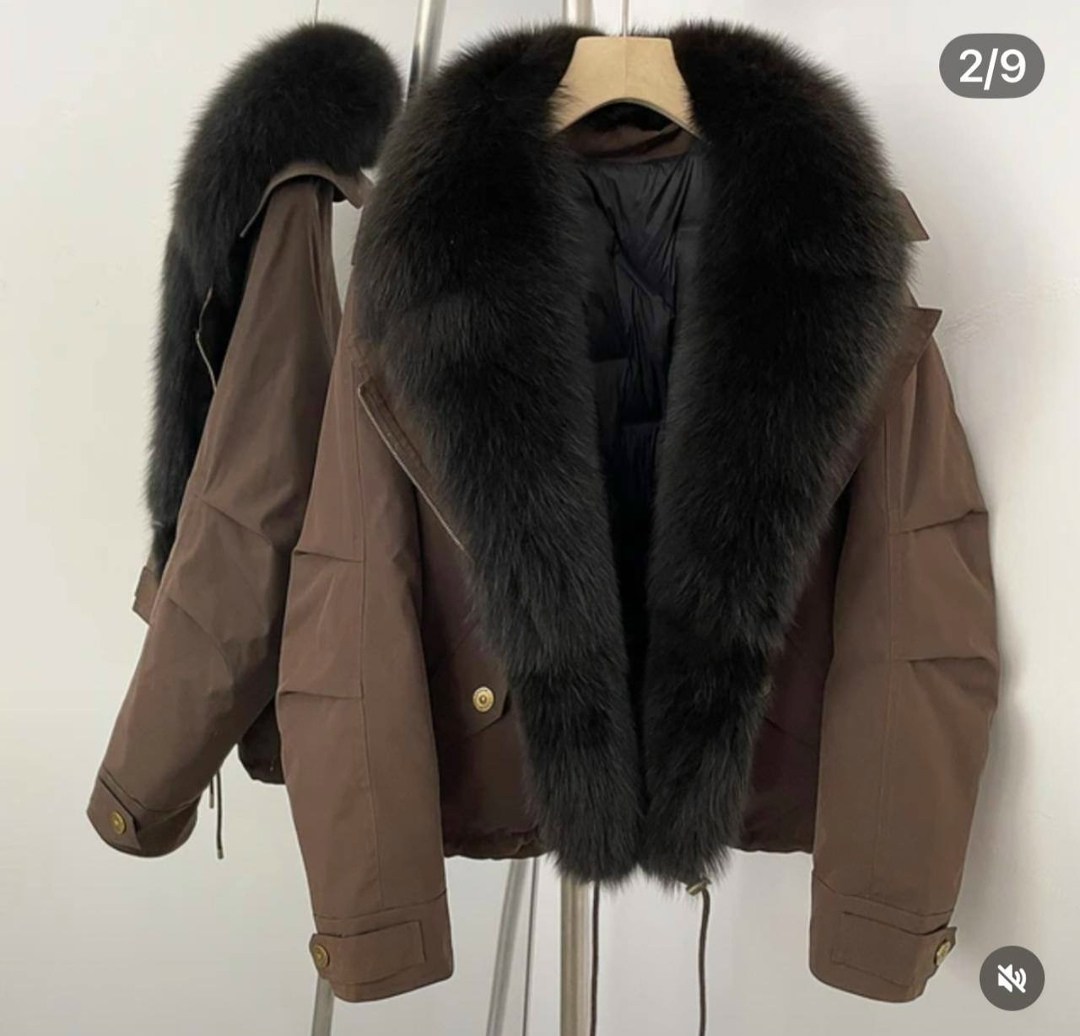 зимние женские куртки из лисьего меха,женская парка,парка с натуральным мехом,зимняя пальто,куртка с мехом