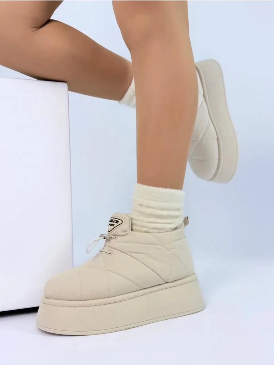 ,угги луноходы меховые на высокой подошве besmoda shoes 256523753,женские угги,дутики,луноходы женские