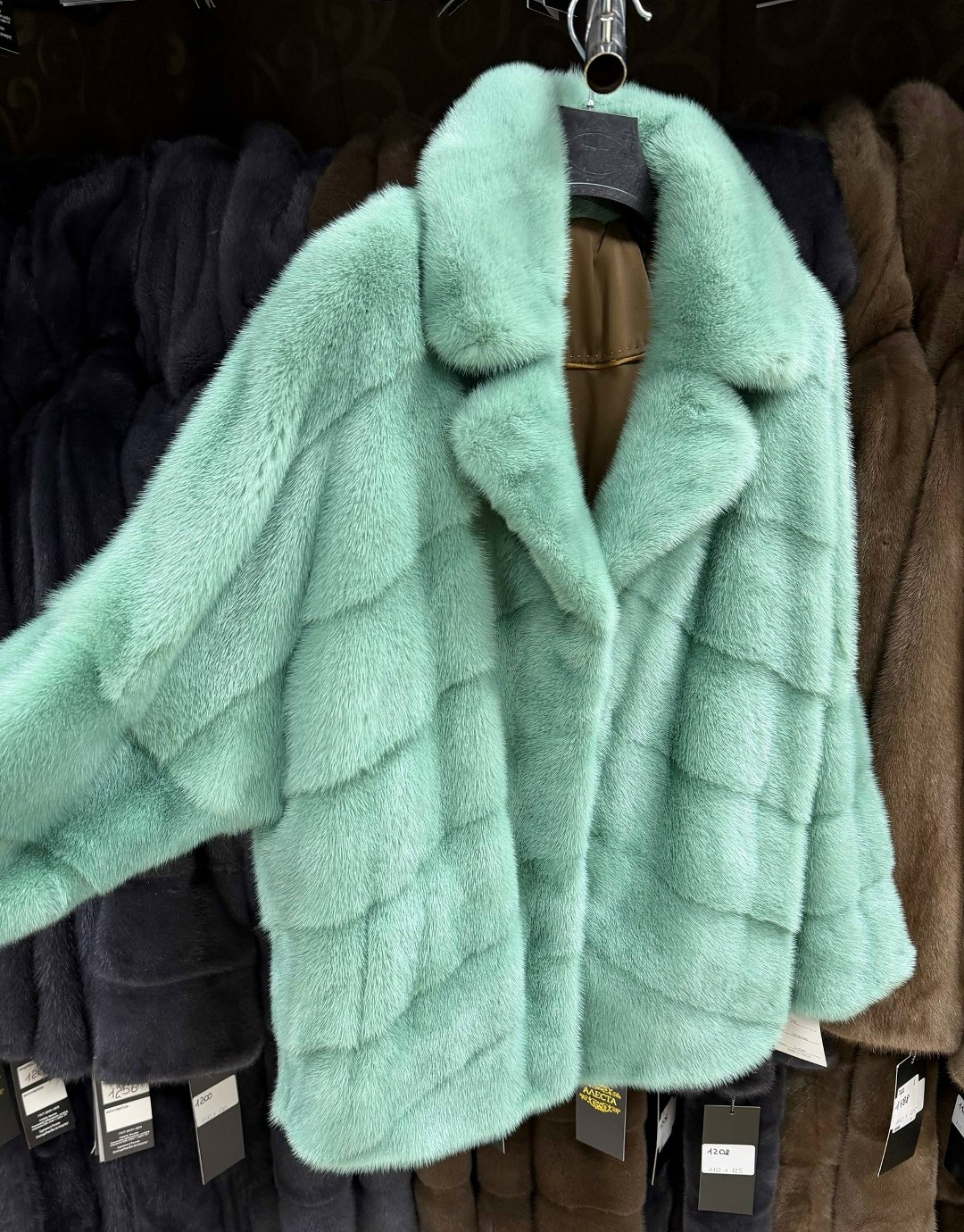 женская норковая шуба,шуба из норки с английским воротником цвет тиффани,норковая шуба,шубка,шуба (норка)