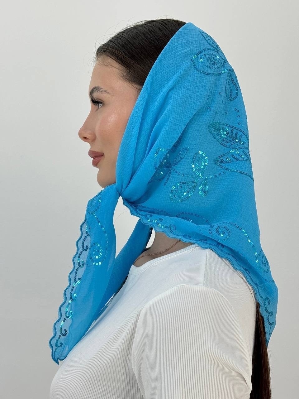 платок косынка ажурная на шею на голову женская,платки церковный,платок белый,платки косынка,платок косынка ажурная на шею на голову