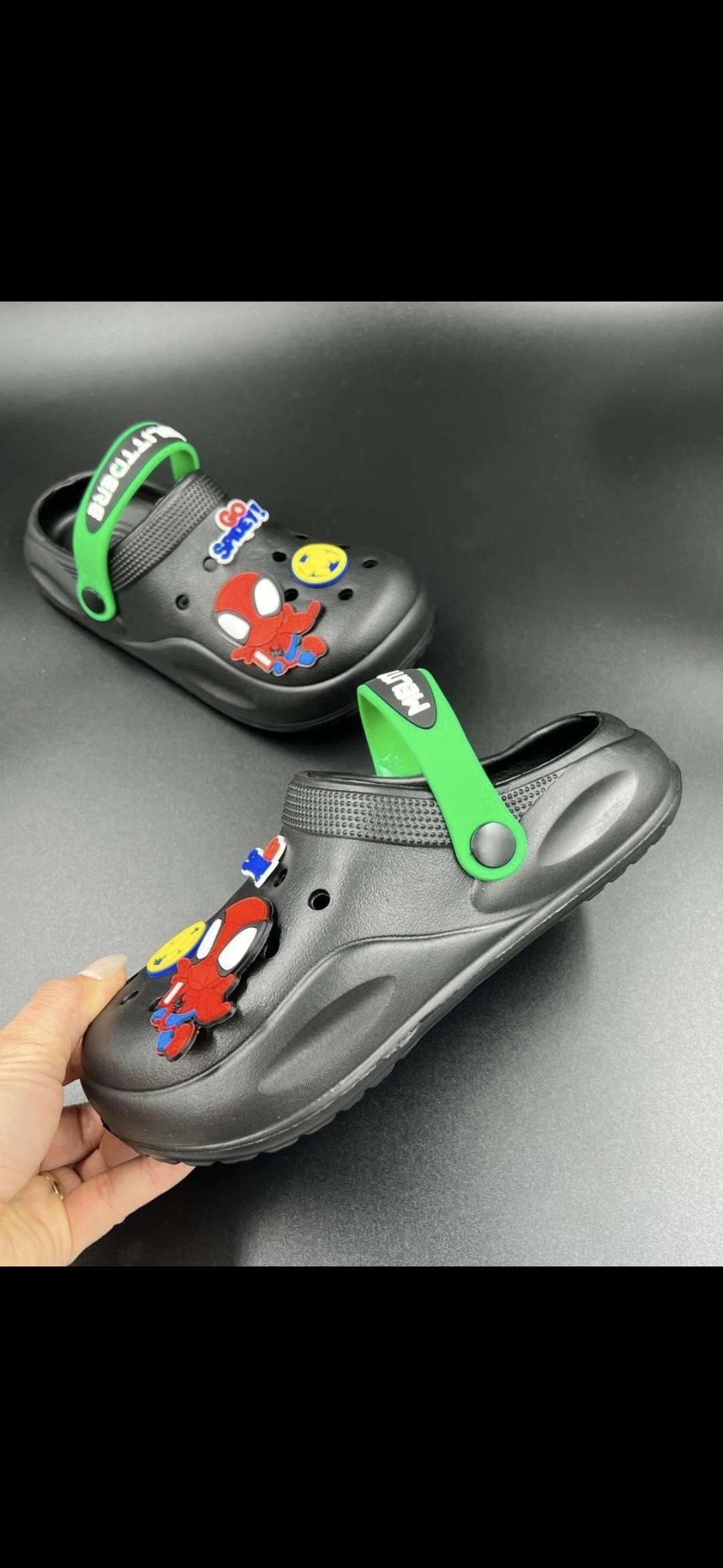 кроксы детские,,кроксы человек паук, детская,кроксы детское