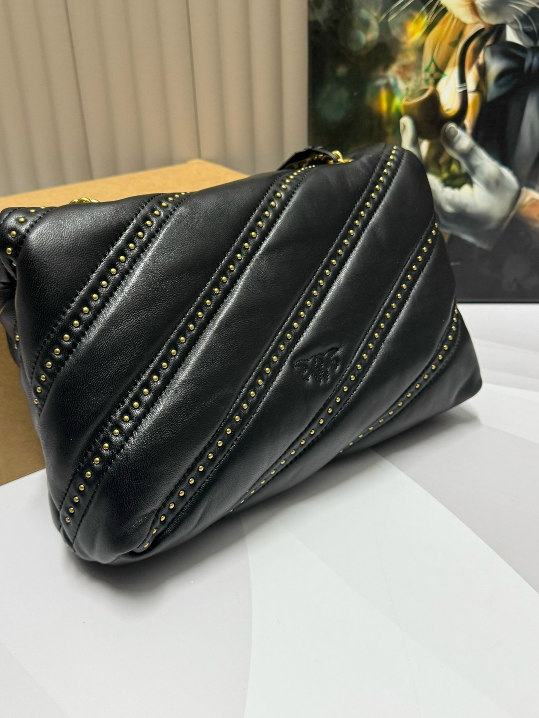 женская сумка pinko,сумка pinko,сумка женская pinko puff,pinko сумка на плечо,женская кожаная сумка pinko