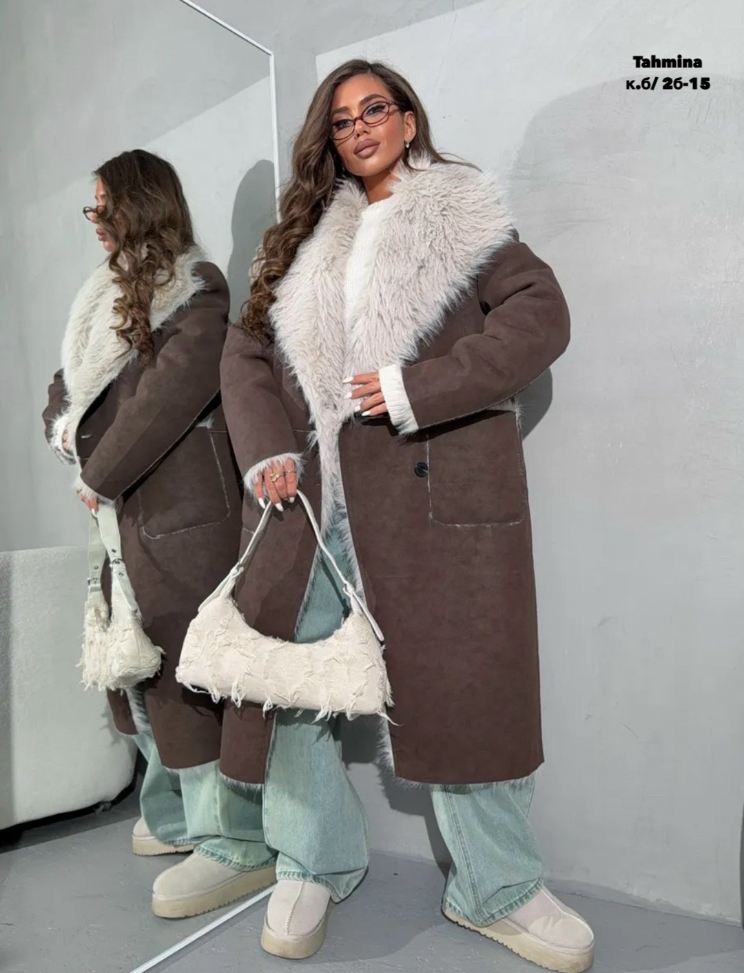 дубленка зимняя,дубленка женская,удлиненная двухстороння шуба - дублёнка,шуба дубленка,женская меховая дублёнка