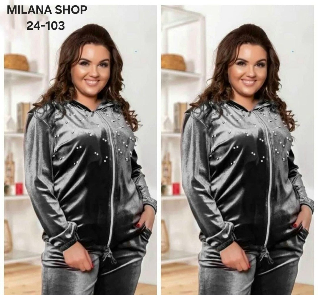 велюровый спортивный костюм больших размеров,женский велюровый спортивный костюм,костюм велюровый спортивный больших размеров арт. 11563800,на полных велюровый спортивный костюм,женский костюм двойка