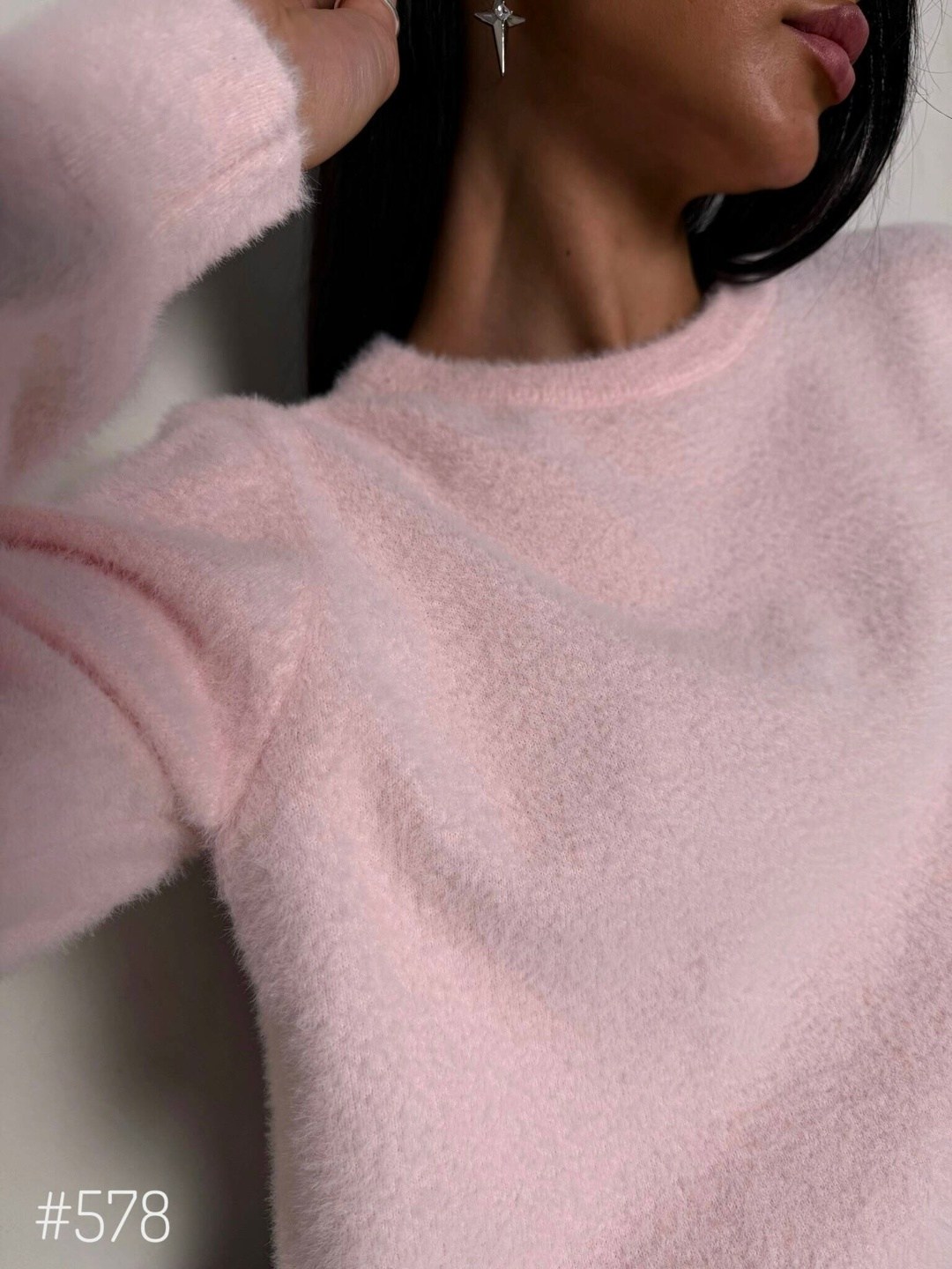 свитер пушистый ангора оверсайз hello 6studio,женский пушистый свитер,пушистая кофта,пушистая кофта из ангоры,розовая пушистая кофта