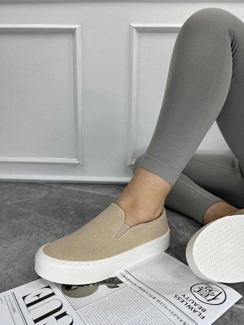 ,женские слипоны,слипоны из натуральной замши,женская ,слипоны