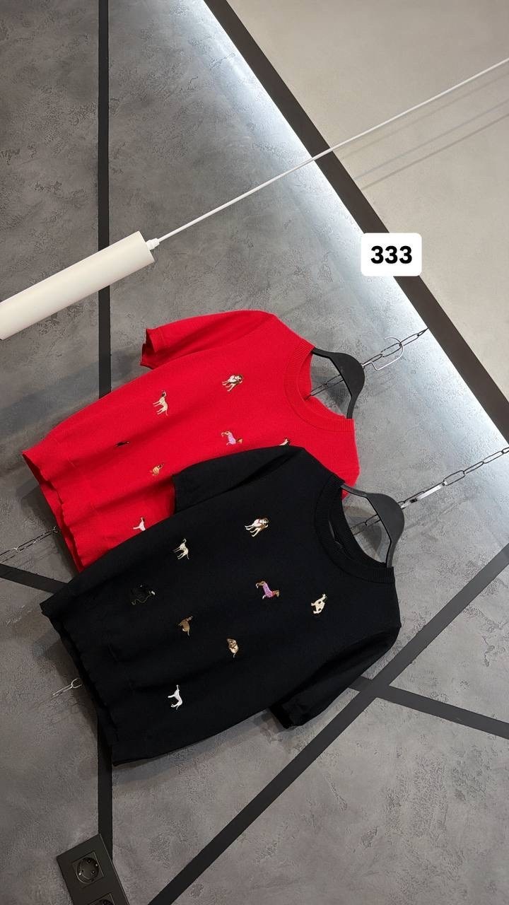 свитер с вышивкой таксы,свитер с вышивкой,женская кофта,свитер beststyle с милыми вышитыми таксами,свитер с вышивкой таксы с комфортным кроем