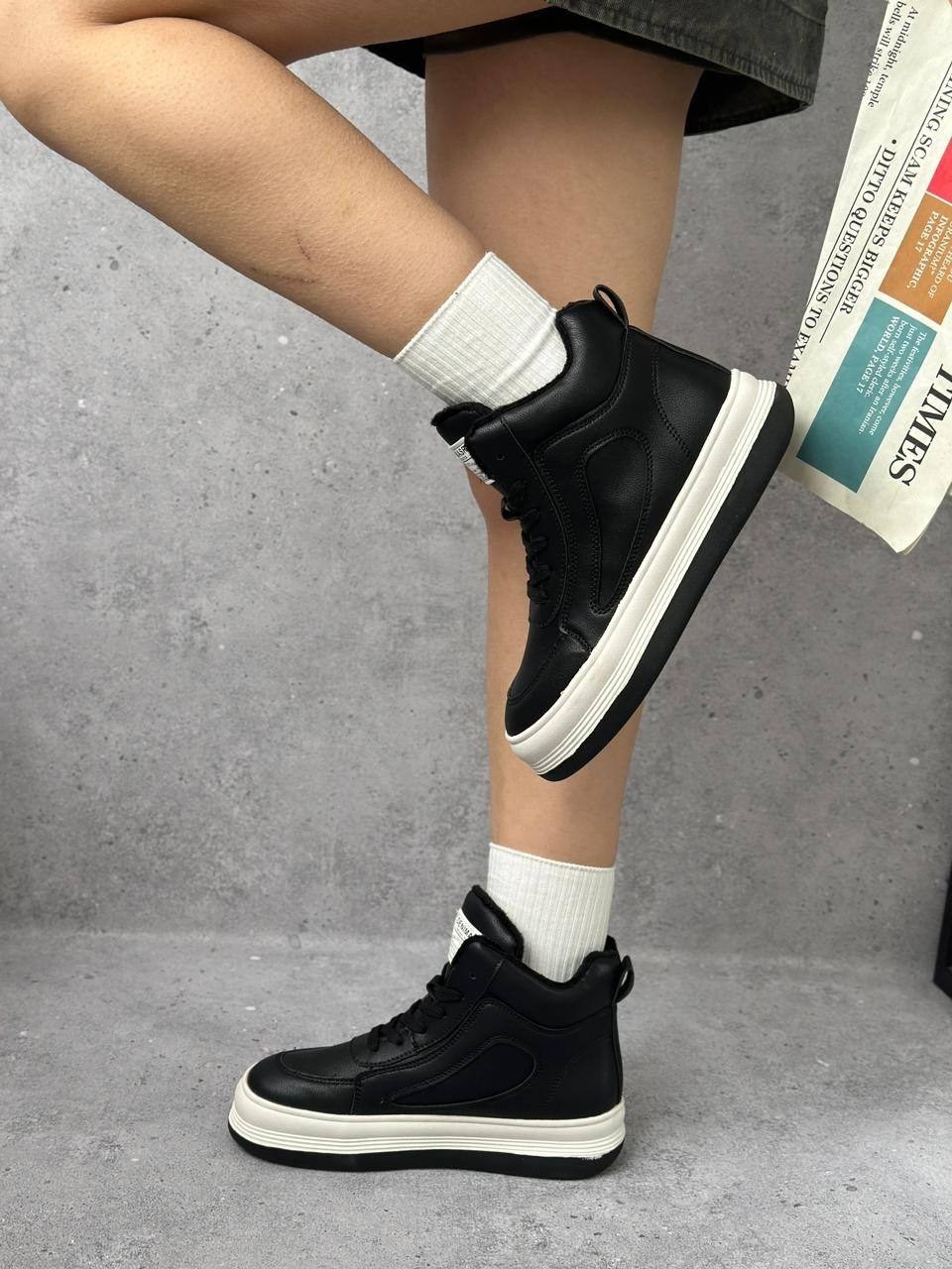 кроссовки женскиe,,кроссовки женские зимние,высокие кроссовки, женская