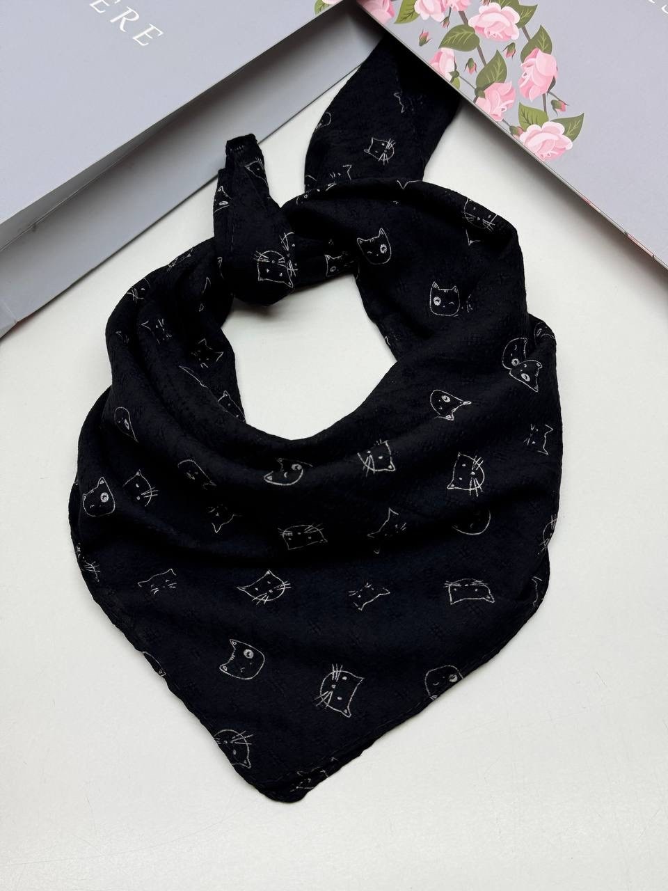 платок шарфик,платок на голову или шею хлопковый для детей,платки женские,платки шарф,платки шейный