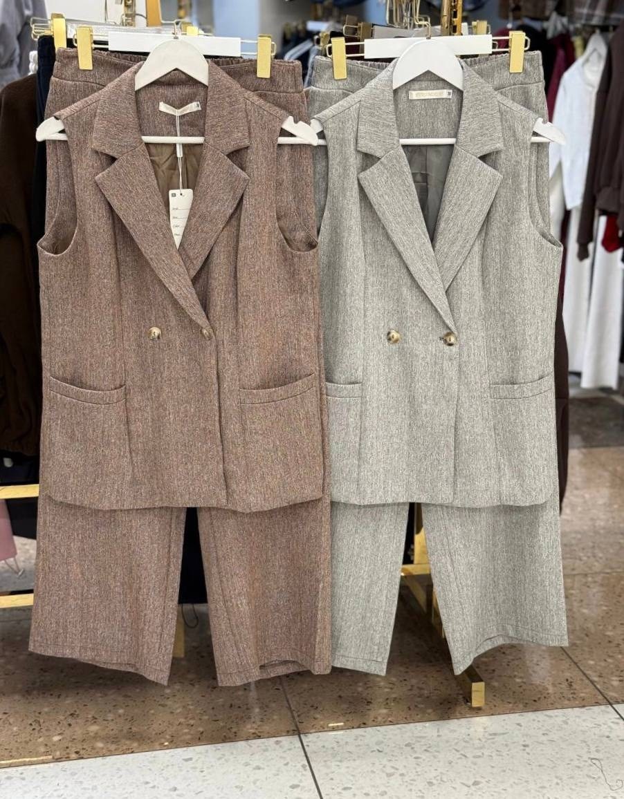 жилетка женская,костюм жилет,костюм брючный с жилеткой деловой tiffany collection,брючный костюм с жилетом,элегантный костюм