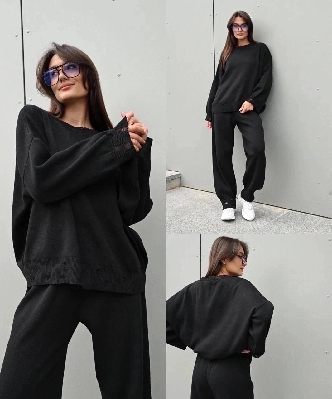 трикотажный костюм свободный крой,трикотажные костюмы,костюм свободного кроя,женский костюм,костюм из трикотажа