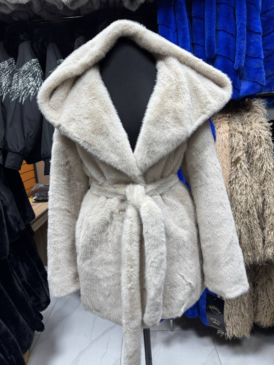 шуба эко мех под норку с капюшоном,шубка из эко меха под норку с капюшоном,шуба из натурального меха мутон-керли,женская шуба,шуба