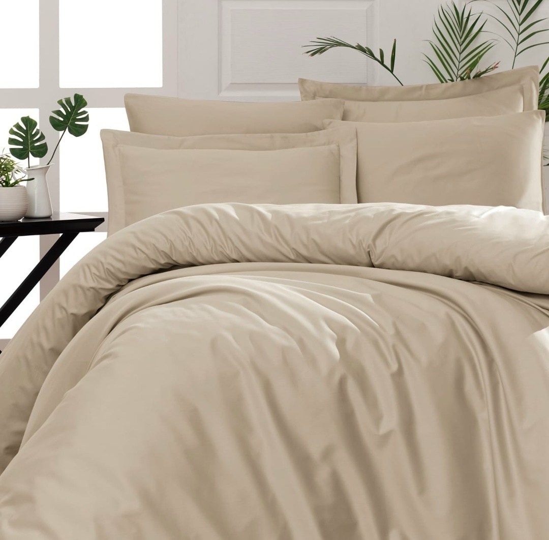 однотонное постельное белье,комплекты постельного белья,постельное белье tivolyo home casual хлопковый сатин делюкс хаки евро-макси,постельное белье из сатина,сатин люкс олива