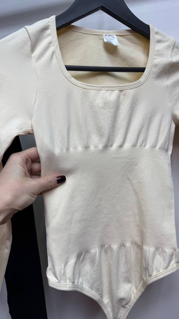 боди женский с длинным рукавом,боди женское,женское трикотажное боди с длинным рукавом,бежевое боди,трикотажное боди с длинным рукавом