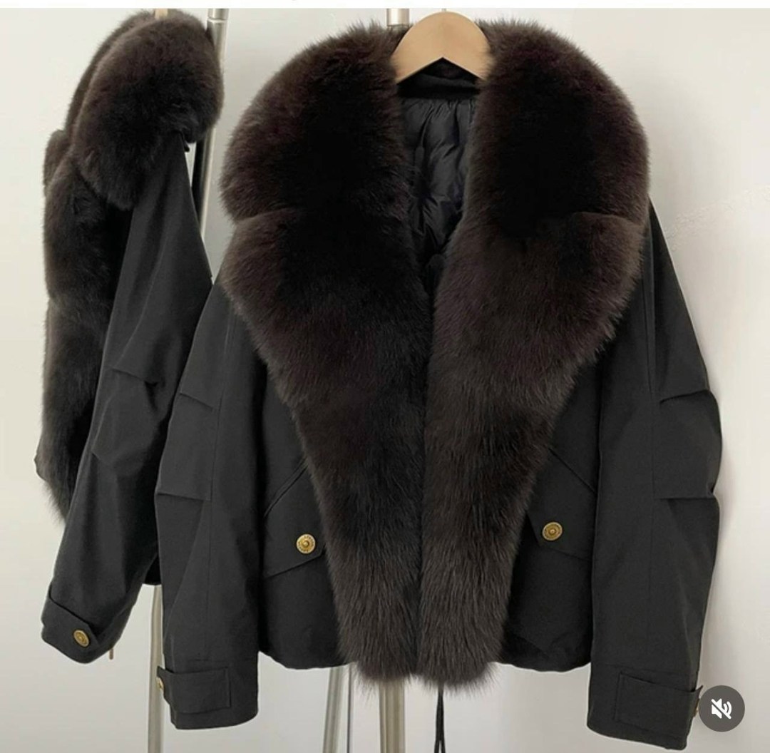 зимние женские куртки из лисьего меха,женская парка,парка с натуральным мехом,зимняя пальто,куртка с мехом