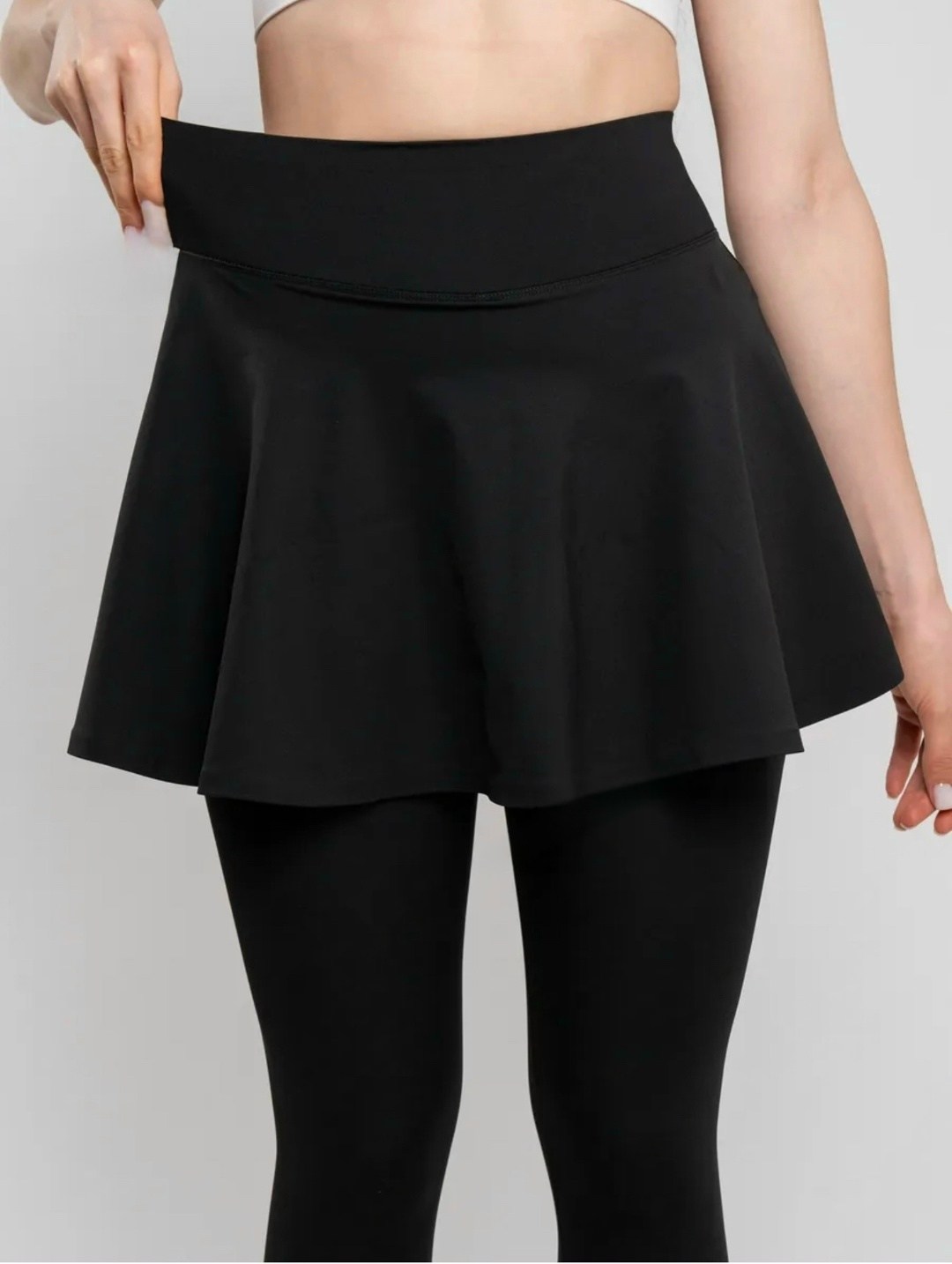 леггинсы спортивные со вшитой юбкой,юбка для фитнеса,мини юбка,юбка с лосинами,joyshaper теннисные леггинсы с юбкой и карманами для женщин
