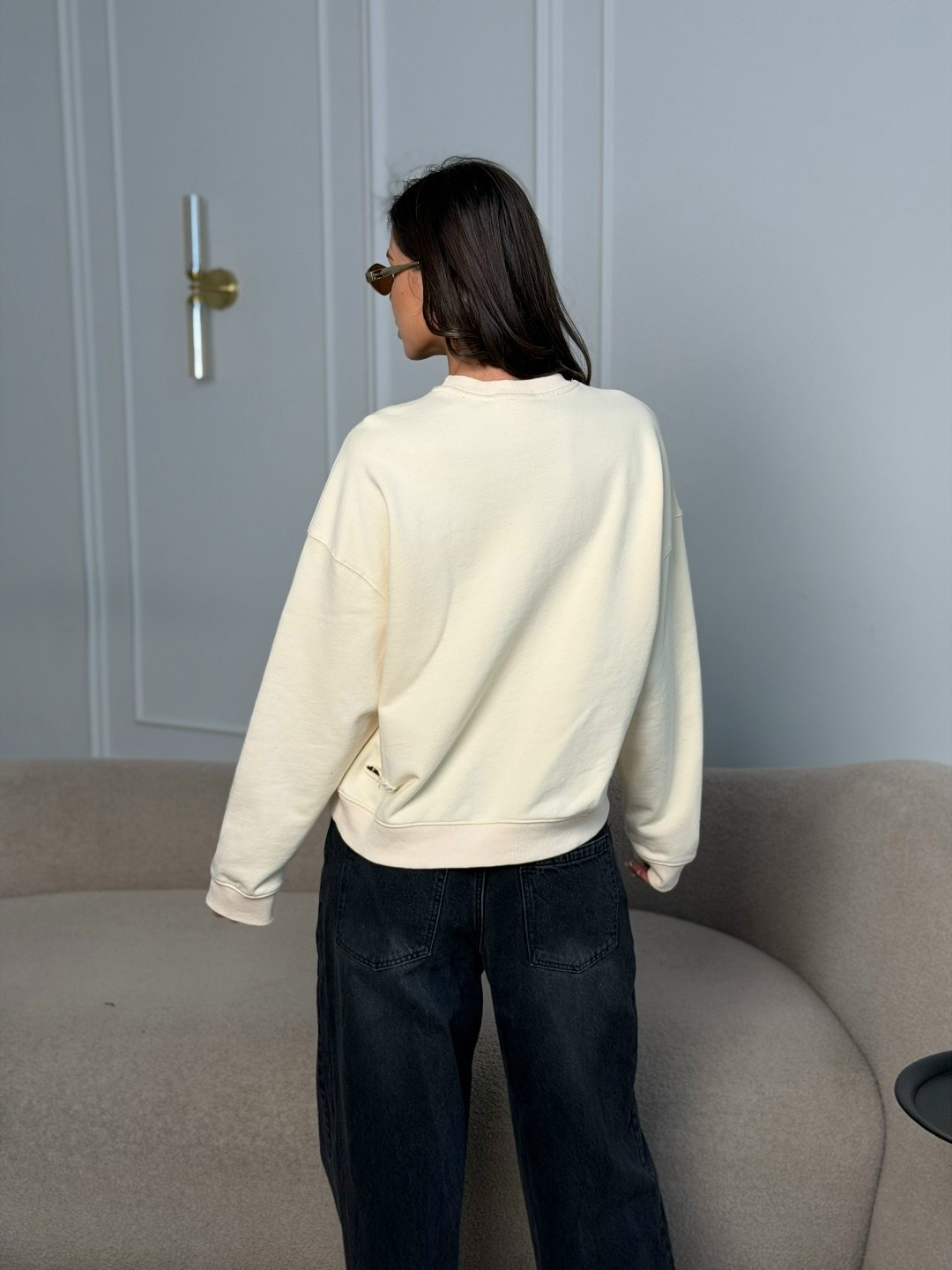 свитшот бежевый,свитшот charutti 017377845 бежевый,свитшот женский оверсайз likisha fashion,женский свитшот,свитшот женский оверсайз