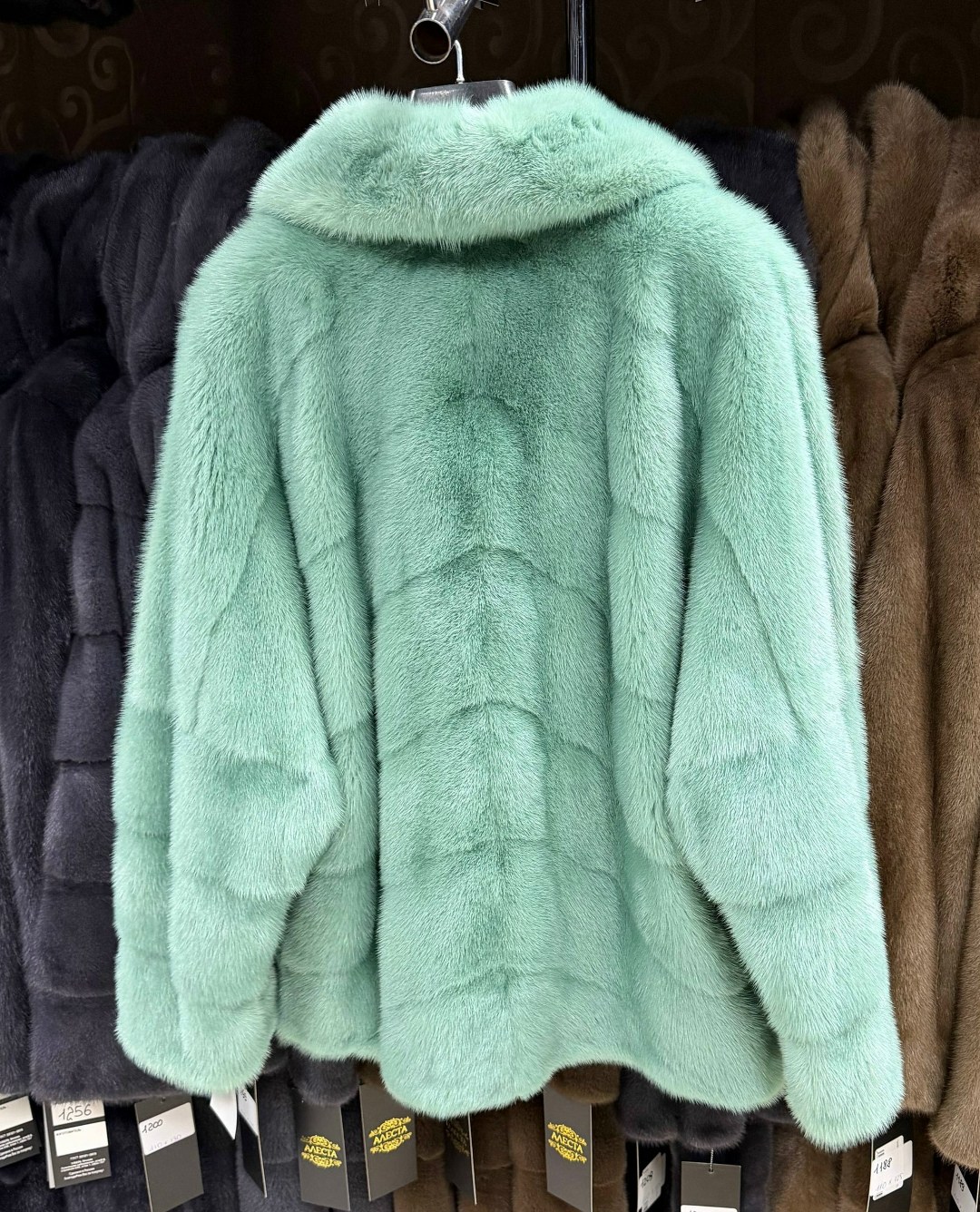 женская норковая шуба,шуба из норки с английским воротником цвет тиффани,норковая шуба,шубка,шуба (норка)