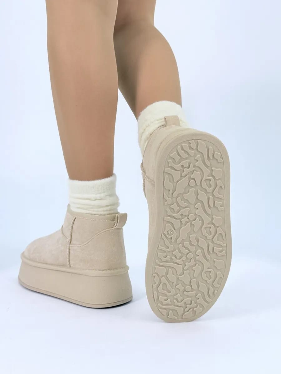 угги женские,,угги basvello,угги зимние укороченные на платформе натуральная замша,угги зимние camidy цвет светло-бежевый