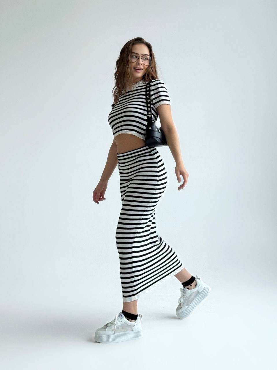 юбка в полоску,костюм с юбкой,трикотажная юбка,костюм с юбкой трикотажный,костюм юбка и топ