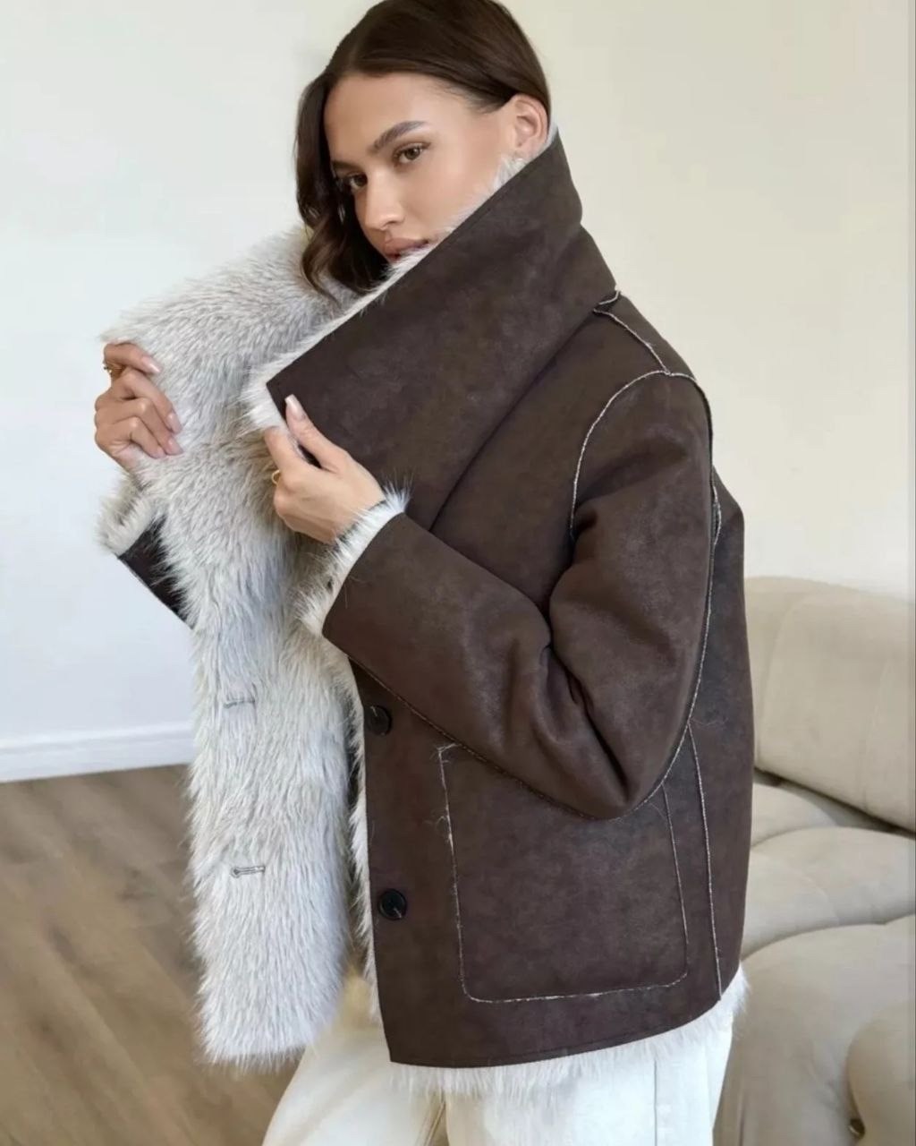 дубленка мех зара фенди,дубленка фенди с мехом,дубленка авиатор fendi,дубленка женская натуральный мех,дубленка зимняя