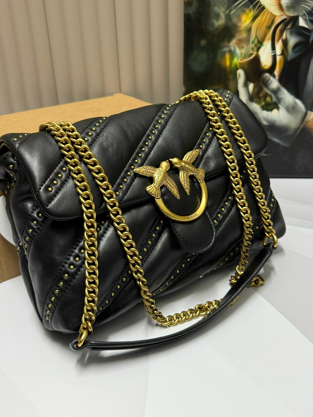 женская сумка pinko,сумка pinko,сумка женская pinko puff,pinko сумка на плечо,женская кожаная сумка pinko