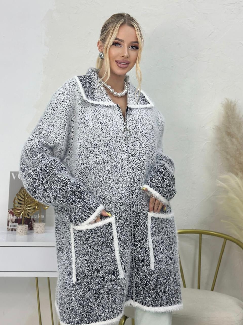 кардиган ангора,кардиган больших размеров на молнии,кардиган,кофта кардиган,кардиган стильный