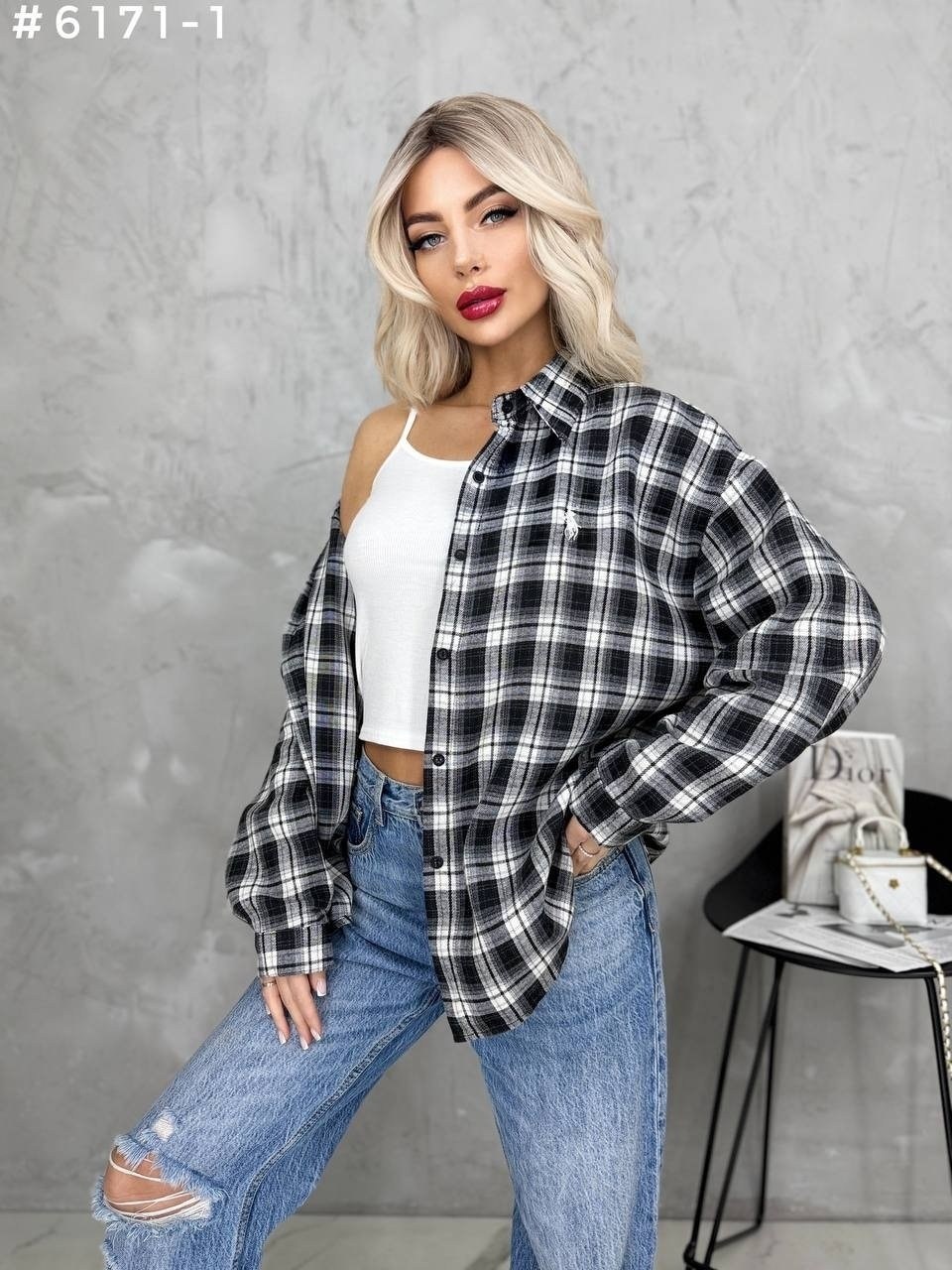 женская рубашка в клетку оверсайз,рубашка в клетку оверсайз удлиненная marybeth,женская рубашка в клетку,рубашка женская,рубашка женская оверсайз