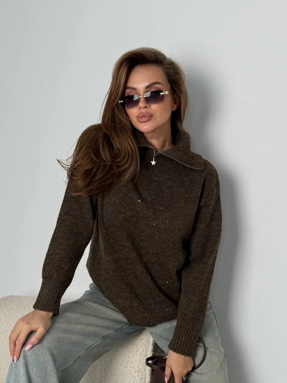 кофта с горлом,свитер с горлом,стильный свитер,женская кофта,свитер