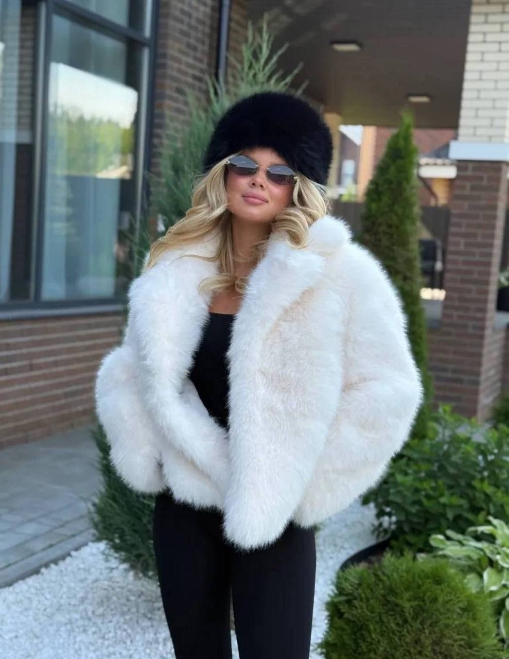 шуба искусственная,шуба короткая серая экомех yana furs,шубка,шуба искусственная короткая,женская шуба