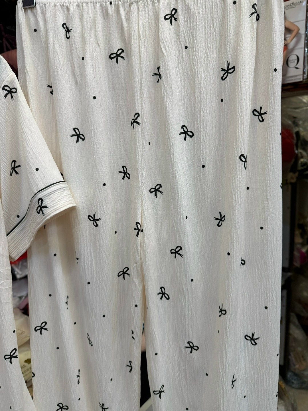 пижама муслиновая 3 в 1 с рубашкой шортами и штанами elmira_home,пижама женская,пижама женская с брюками m,l,xl,xxl,с сердечками,комплект пижама,пижама