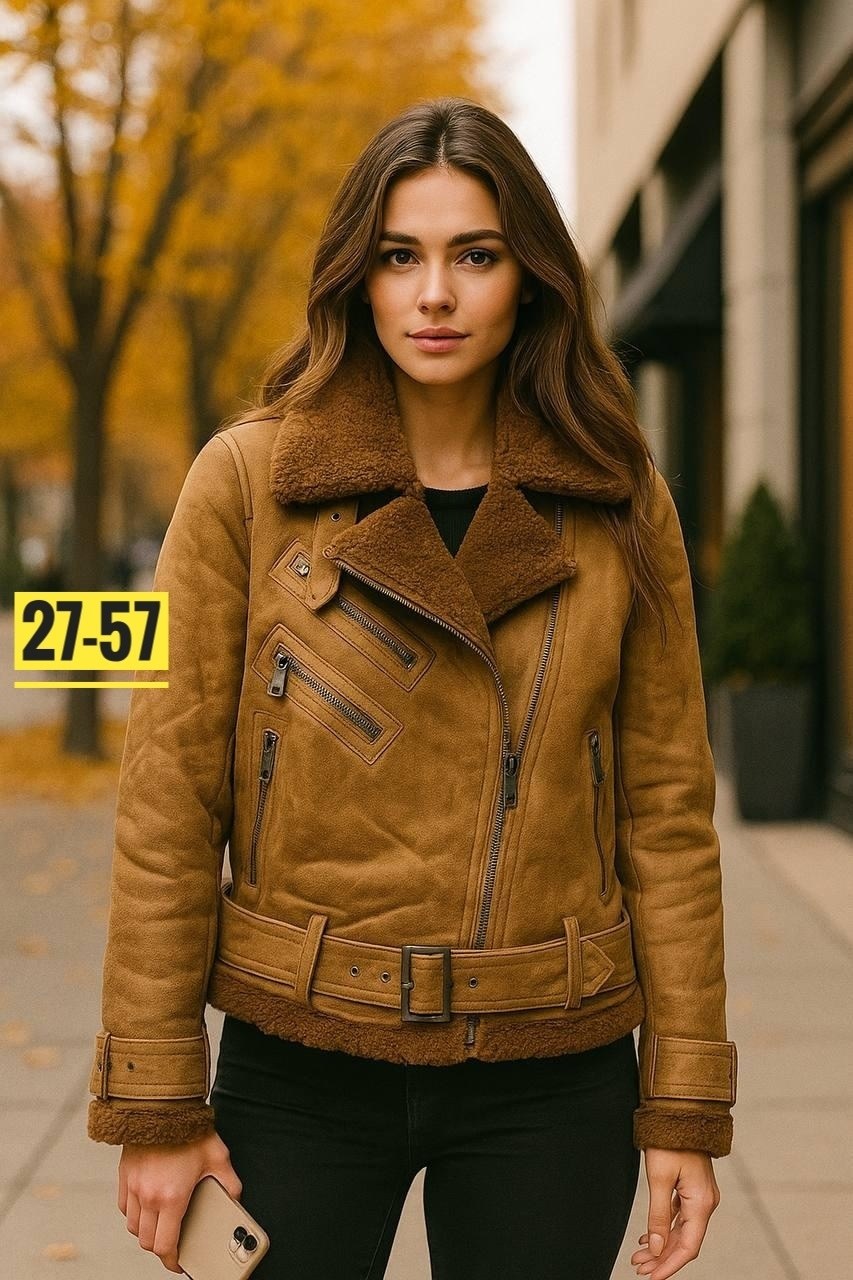 дубленка женская,дубленка авиатор женская замшевая,женская куртка,модная куртка,дубленка