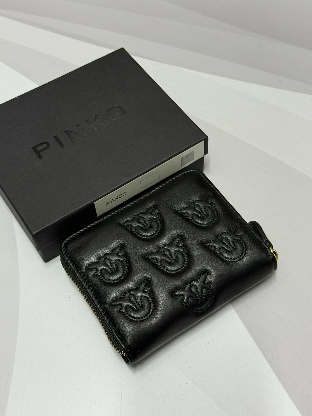 кошелек pinko,женские кошельки,кошелек pinko черный,кожаный кошелек pinko,кошельки для женщин